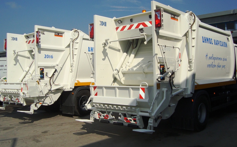«Πράσινο» για 8 νέα απορριμματοφόρα στο Δ. Λαρισαίων