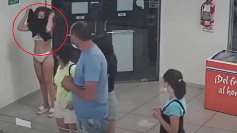 Γυναίκα στην Αργεντινή έβγαλε το φόρεμα για να φτιάξει μάσκα – Έμεινε με τα εσώρουχα (βίντεο)
