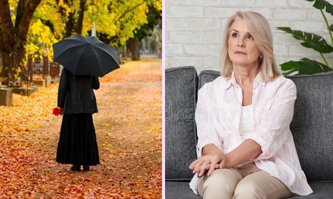 Μου λέει: «Δεν σε χαιρέτησα γιατί φοράς πορτοκαλί μπουφάν, χήρα γυναίκα!»