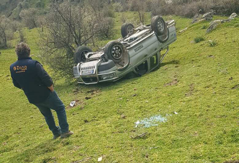 Βουτιά στο κενό, αγροτικού οχήματος, στην Αγρελιά