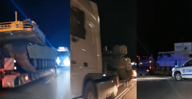 Βουλγαρία: Νταλίκες με αμερικανικά άρματα μάχης κατευθύνονται στον Εβρο