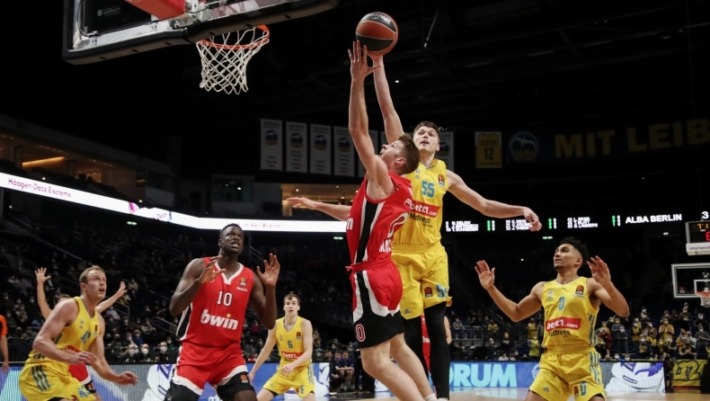 Euroleague: Η Αλμπα έβαλε τέλος στο σερί του Ολυμπιακού, ήττα με 90-75 για τους “ερυθρόλευκους”