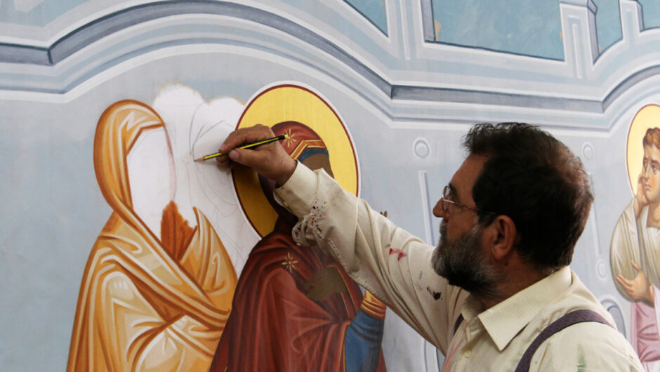 Λάρισα: Οι δημιουργοί πίσω από τις αγιογραφίες (φωτ.)