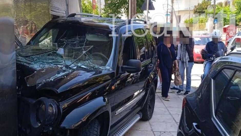 Ηράκλειο: Τζιπ «μπούκαρε» σε κρεοπωλείο – «Κόλλησε» το γκάζι είπε ο οδηγός