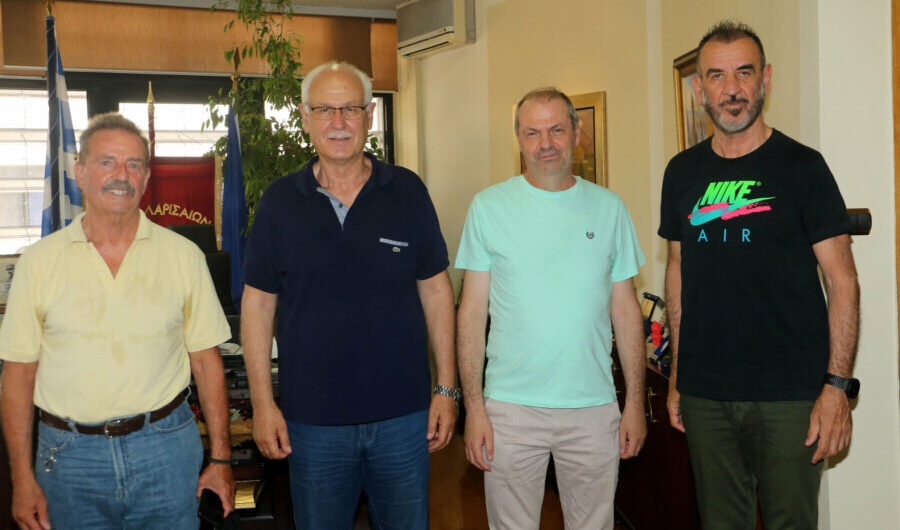 Συνάντηση δημάρχου Λαρισαίων με τον πρόεδρο της ΚΑΕ Λάρισα Θ. Ριζούλη