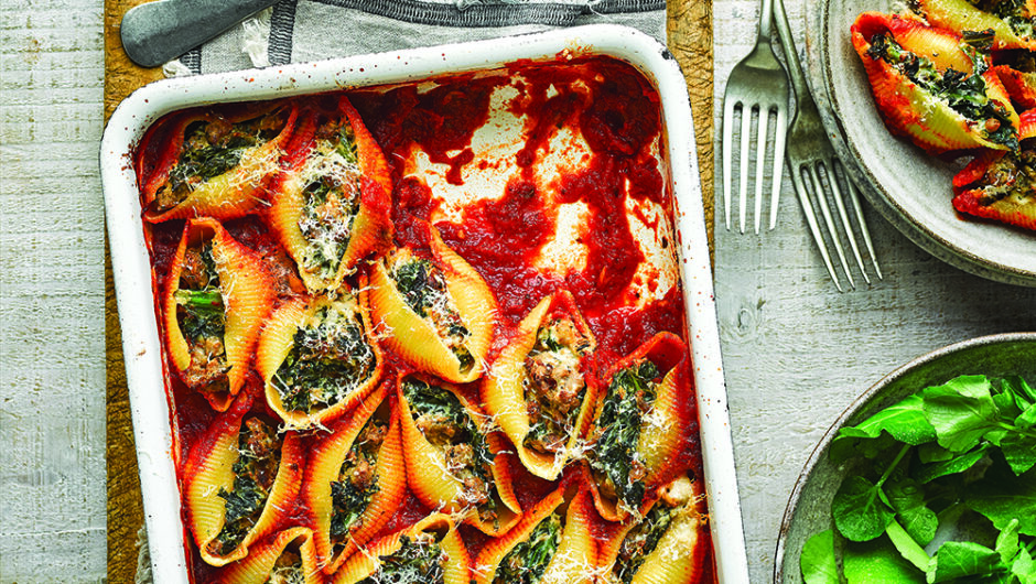 Τι θα φάμε σήμερα; Κοχύλες με κοτόπουλο και σπανάκι. Το μενού της εβδομάδας (6 έως 12/6)