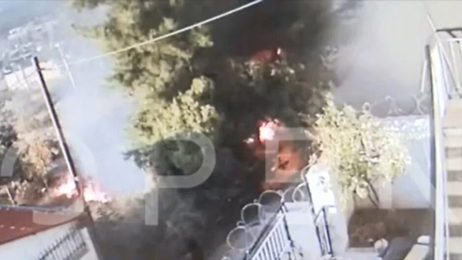 Βίντεο-ντοκουμέντο: Κάμερα «έπιασε» εμπρηστή στον Ασπρόπυργο