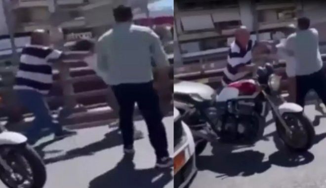 Ο Αχιλλέας Μπέος έπαιξε ξύλο στον δρόμο με οδηγό μηχανής – Τι έγραψε στο Facebook