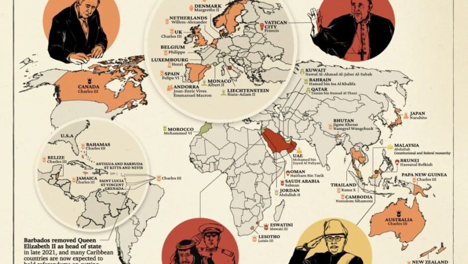 Ποιες χώρες εξακολουθούν να έχουν μοναρχία;