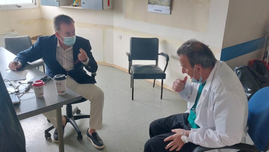 Β. Κόκκαλης: Στον «αέρα» η λειτουργία της Γαστρεντερολογικής του ΓΝΛ (φωτ.)