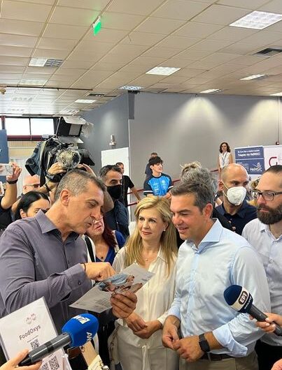 Για την FoodOxys ενημερώθηκε ο Αλέξης Τσίπρας από τον Δημήτρη Κουρέτα (φωτ.)