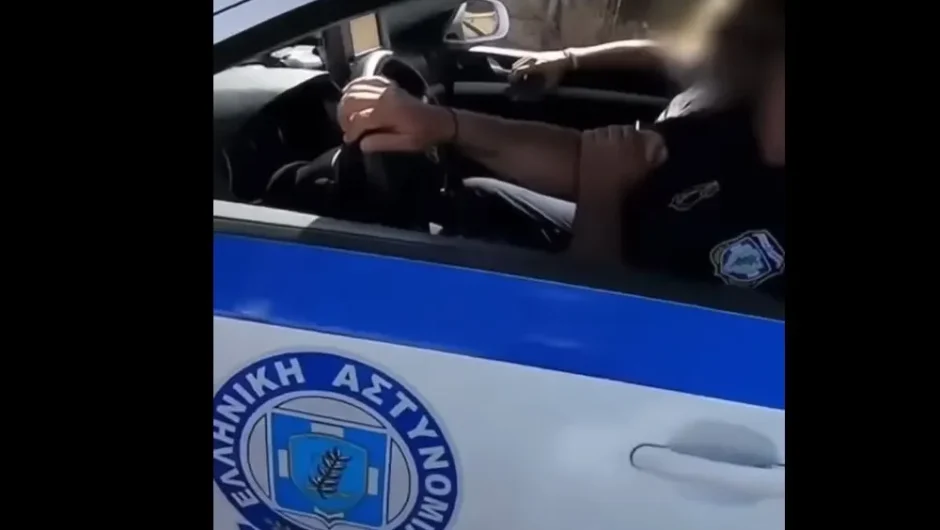 Έλληνες αστυνομικοί προτρέπουν μηχανόβιο να τρέξει! (+video)
