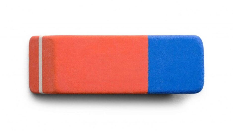 Κι όμως Το μπλε κομμάτι της γόμας δεν είναι για να σβήνουμε το στυλό