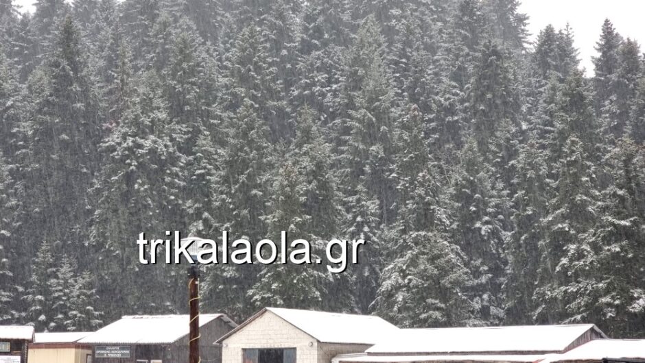 Πανέμορφες εικόνες από το πρώτο χιόνι στα Περτουλιώτικα λιβάδια – χιονοδρομικό κέντρο