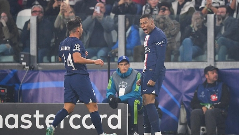 Γιουβέντους – Παρί Σεν Ζερμέν 1-2: Σόου Μπαπέ, αλλά δεύτεροι οι Παριζιάνοι 