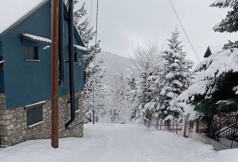 Αλπικές εικόνες από την Σαμαρίνα – Το ψηλότερο χωριό των Βαλκανίων τυλίχθηκε με το λευκό “πέπλο” – Δείτε φωτογραφίες