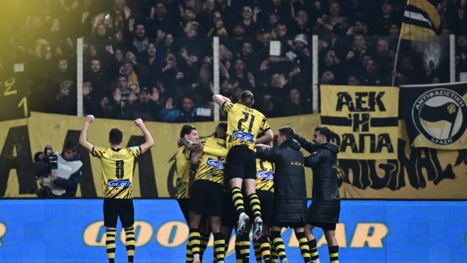 Super League: Νίκη και κορυφή η ΑΕΚ, 3-0 τον Αρη
