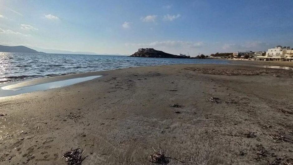 Νάξος / Εντυπωσιακές εικόνες από την άμπωτη