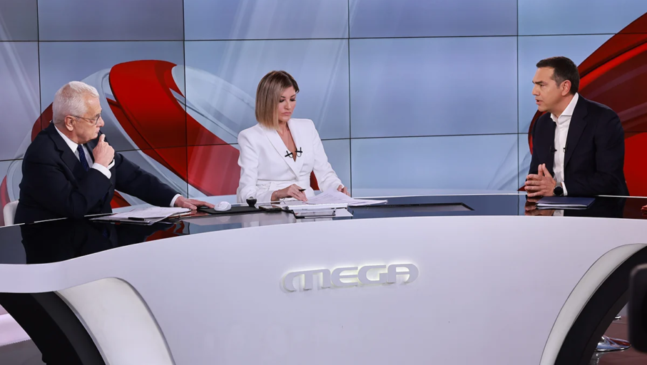 Ρεκόρ τηλεθέασης σημείωσε η συνέντευξη Τσίπρα στο Mega