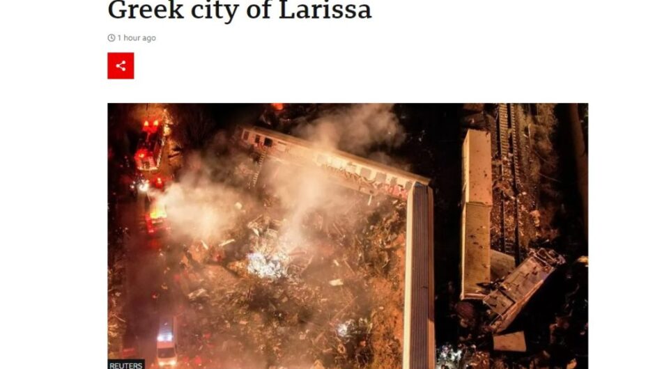 Πρώτο θέμα στα διεθνή ΜΜΕ η σιδηροδρομική τραγωδία στα Τέμπη