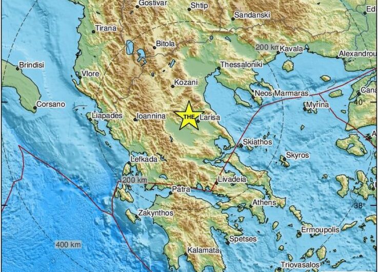 Σεισμός 3,6 Ρίχτερ στην περιοχή του Τυρνάβου – Αισθητός και στη Λάρισα