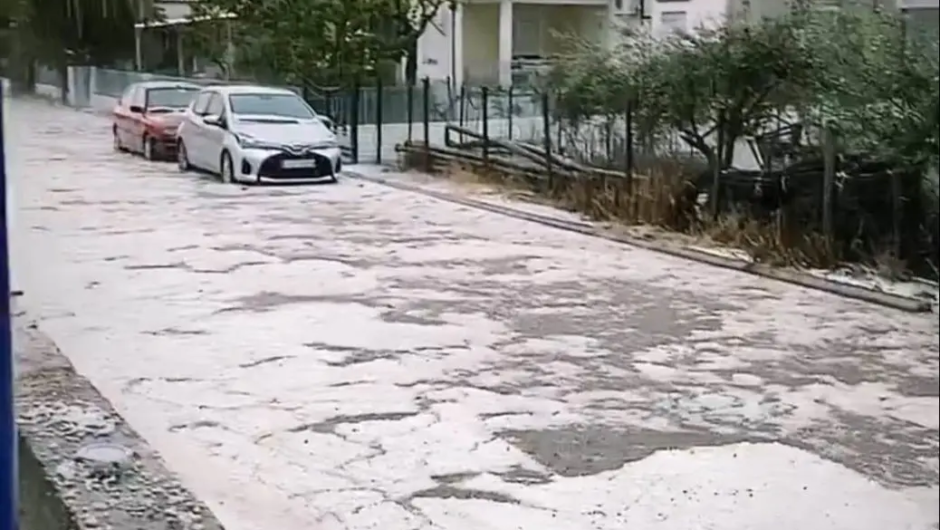 Βιβλική καταστροφή στο Ζάρκο με χαλαζόπτωση