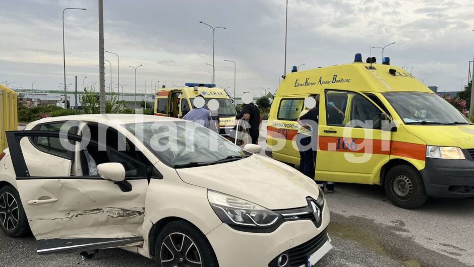 Λάρισα: Απίστευτο τροχαίο στο πάρκινγκ του ΙΚΕΑ – Δύο τραυματίες, επέβαιναν και παιδιά (φωτό)