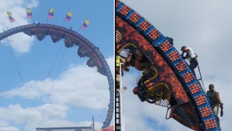 Βλάβη σε roller coaster τους άφησε κρεμασμένους ανάποδα για ώρες