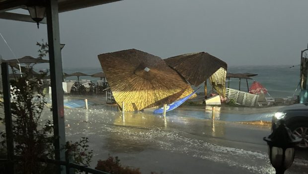 Ξαφνικό μπουρίνι «χτύπησε» Καβάλα και Σέρρες – Μεγάλες καταστροφές