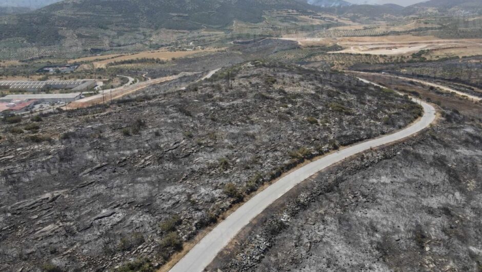 Κρανίου τόπος η Μαγνησία: Βιβλική καταστροφή – Πετάξαμε πάνω από τις καμένες εκτάσεις (φωτο – βίντεο)