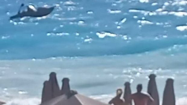 Λευκάδα: Βίντεο από την επιχείρηση διάσωσης τουριστών που έκαναν κανό με 7 μποφόρ στο Κάθισμα