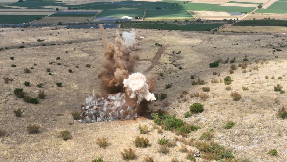 Δήμος Κιλελέρ: Ανατίναξη βραχώδους εδάφους για την κατασκευή υδατοδεξαμενής κι αγωγού άρδευσης στο Μικρό Βουνό (φωτ. & βίντεο)