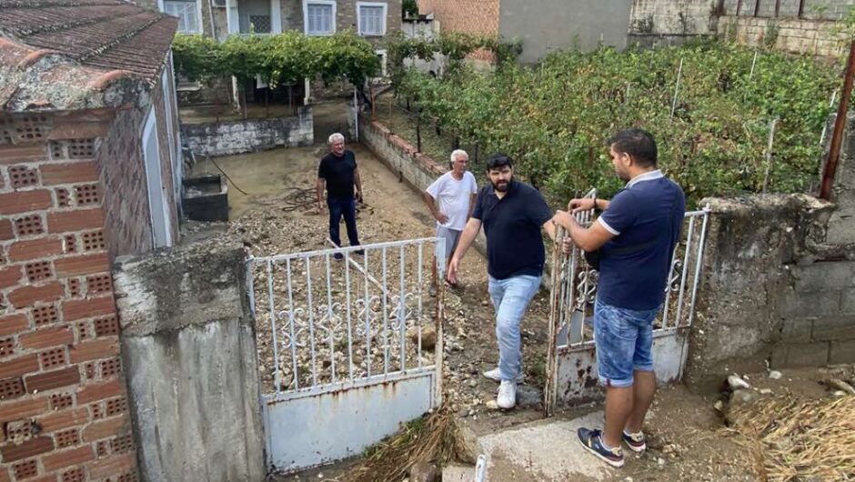 Ζημιές από το μπουρίνι σε χωριά των Τρικάλων ((φωτό – βίντεο)