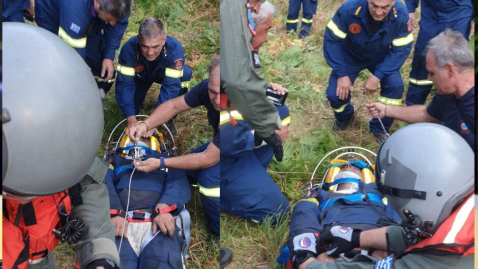 Τραυματισμός πυροσβέστη σε πύρινο μέτωπο στη Θεσσαλία – Νοσηλεύεται στο Πανεπιστημιακό Νοσοκομείο Λάρισας (φωτ.)