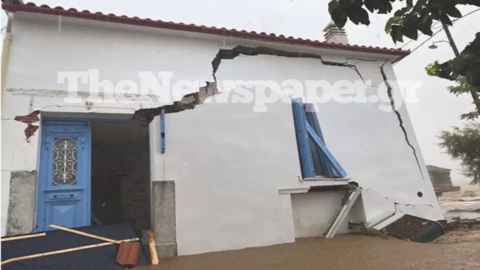 Πήλιο: Σπίτια έχουν πέσει μέσα σε ρέμα – Σκαρφάλωσαν στα δέντρα για να σωθούν από τους χειμάρρους