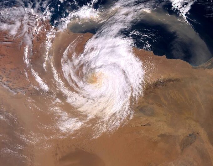 Εντυπωσιακή δορυφορική εικόνα δείχνει την κακοκαιρία Daniel πάνω από τη Σαχάρα