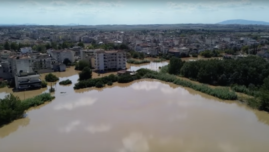 Συγκλονιστικό βίντεο με τη «θάλασσα» που δημιούργησε η πλημμύρα στη Λάρισα