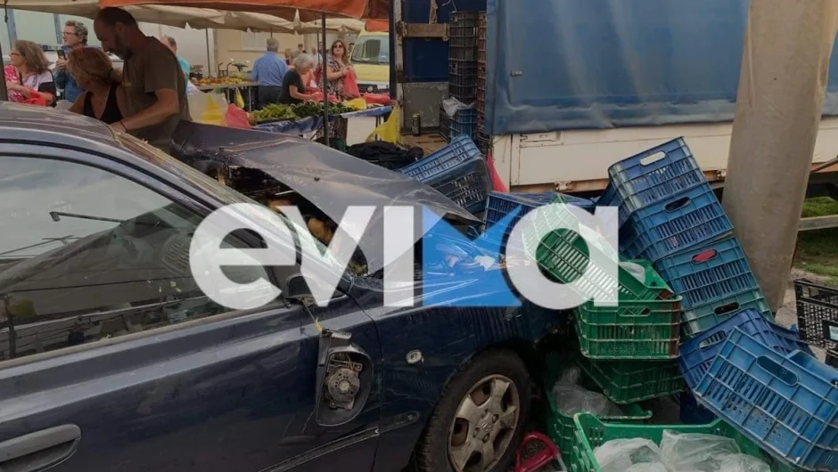 Εύβοια: Αυτοκίνητο μπούκαρε σε λαϊκή και παρέσυρε πολίτες – 6 τραυματίες