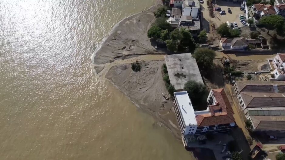 Βόλος, μια πόλη βυθισμένη στη λάσπη – Συγκλονιστικό βίντεο από drone για την καταστροφή