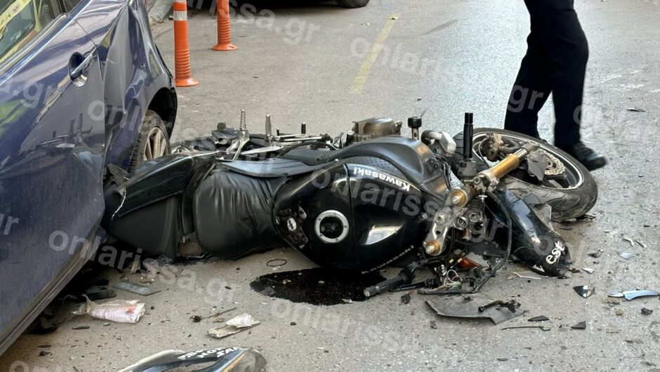 Φρικτός θάνατος μοτοσικλετιστή σε τροχαίο στο κέντρο της Λάρισας!