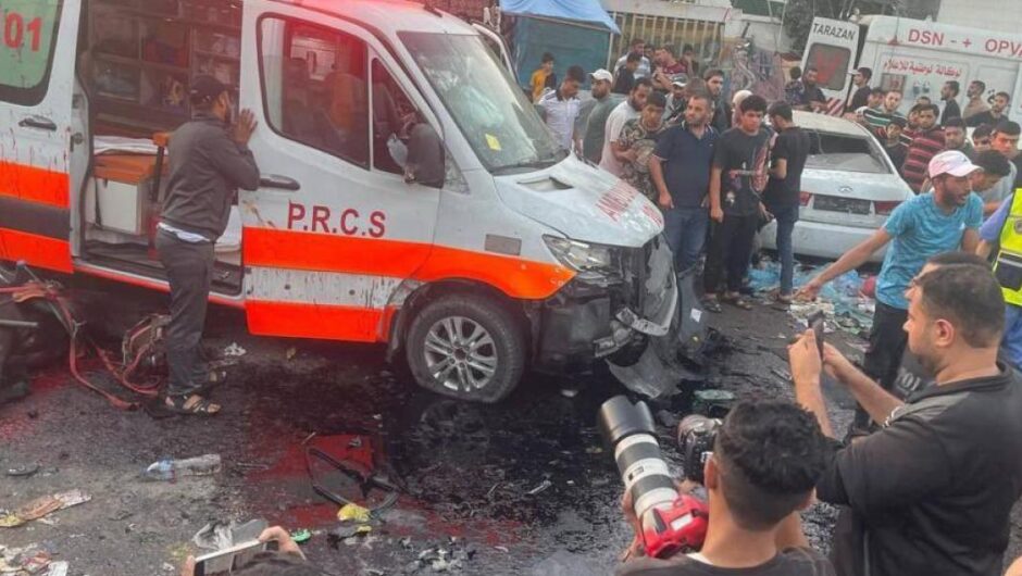 Γάζα / Χτυπήθηκε κονβόι ασθενοφόρων από ισραηλινό βομβαρδισμό – Φόβοι για δεκάδες νεκρούς