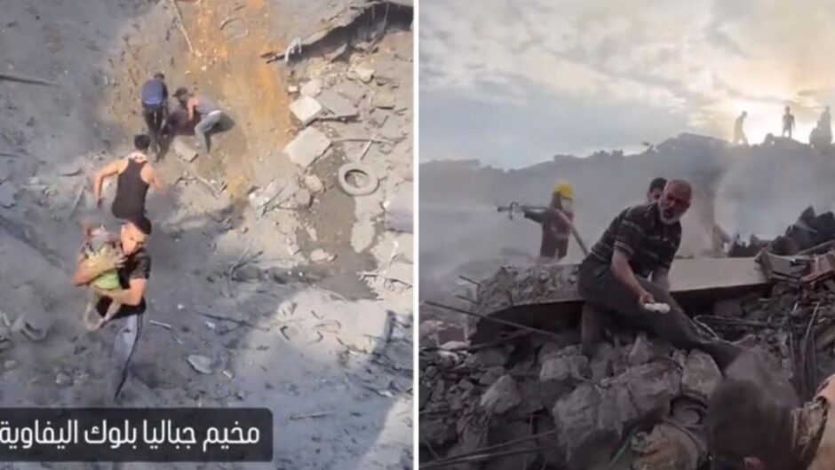 Μέση Ανατολή / Πολύ σκληρά βίντεο από την βομβαρδισμένη Τζαμπάλια στη Γάζα