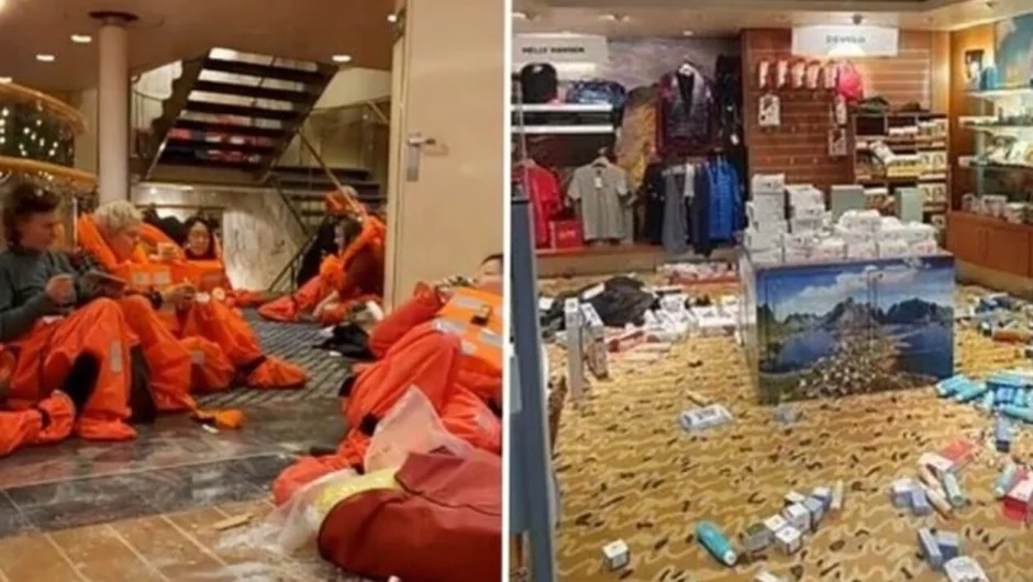 Νέο τρομακτικό βίντεο από την μάχη του κρουαζιερόπλοιου με τα κύματα 21 μέτρων