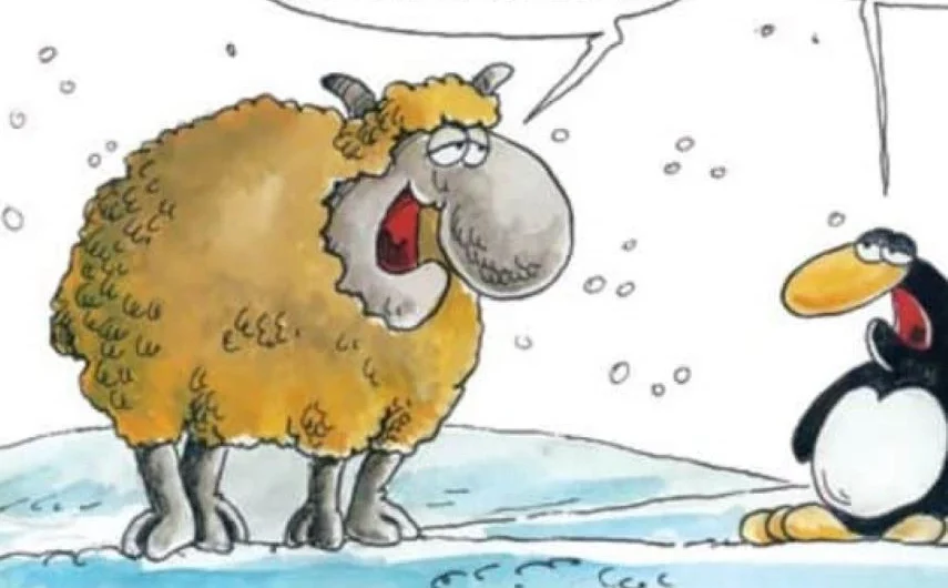 Το σκίτσο του Αρκά για το τσουχτερό κρύο