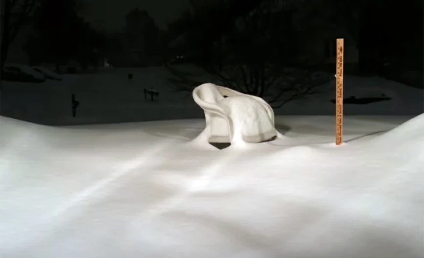 Πώς φαίνεται η χιονόπτωση 48 ωρών μέσα σε ένα λεπτό