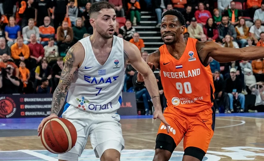 Προκριματικά Ευρωμπάσκετ 2025: Ολλανδία-Ελλάδα 72-74, με πρωταγωνιστή τον Τολιόπουλο
