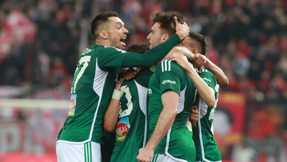 Ολυμπιακός – Παναθηναϊκός 1-3: Ζωντανός στη μάχη του τίτλου με ανατροπή στο Καραϊσκάκη