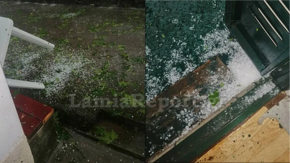 «Το ‘στρωσε» με χαλάζι στη δυτική Φθιώτιδα – ΒΙΝΤΕΟ