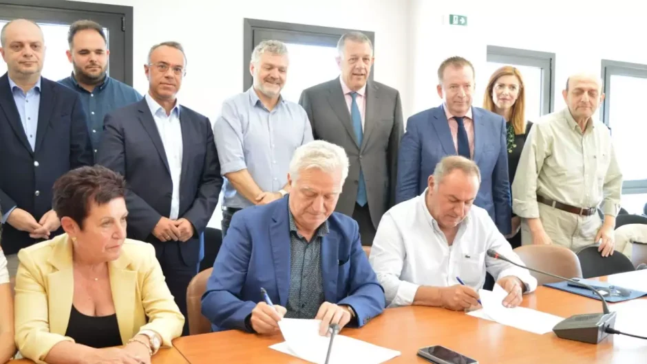 Υπεγράφη η σύμβαση για την κατασκευή του φράγματος Αγιόκαμπου του Νομού Λάρισας