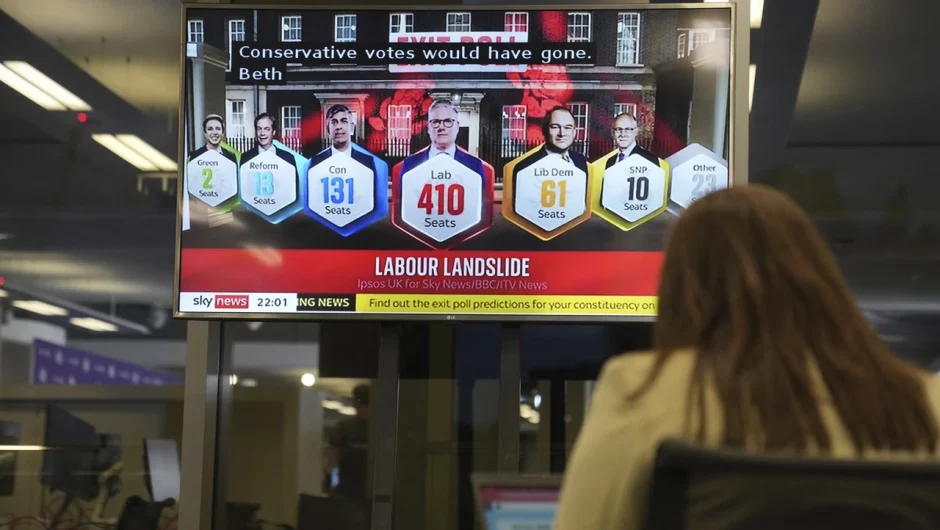 Προς την εξουσία οδεύουν οι Εργατικοί της Βρετανίας με μεγάλη πλειοψηφία – Ιστορική νίκη του Στάρμερ